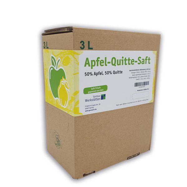 Apfel–Quitten Saft – 3,0 Liter Bag in Box