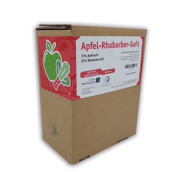 Apfel–Rhabarber Saft – 3,0 Liter Bag in Box