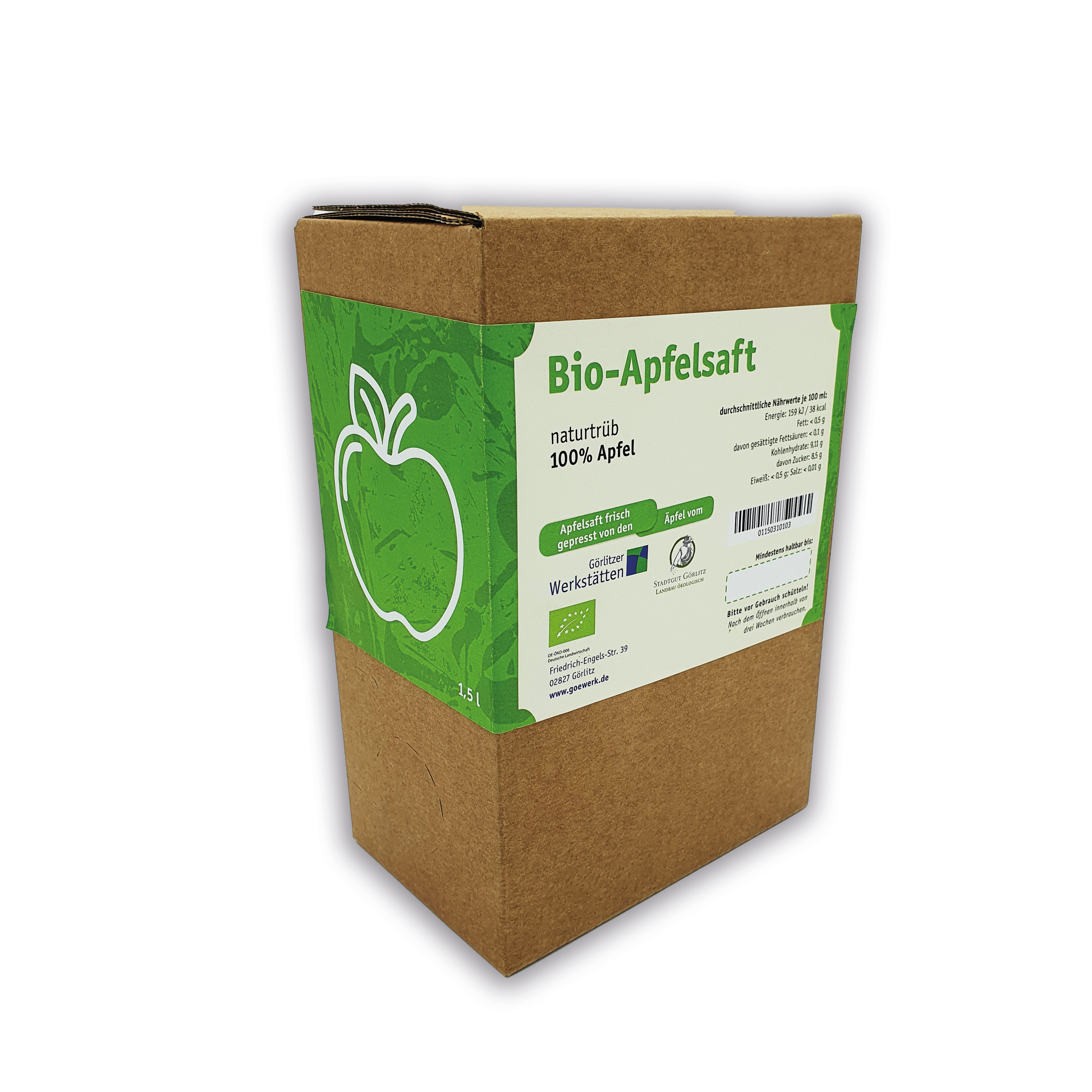 Bio-Apfelsaft - 1,5 Liter Bag in Box