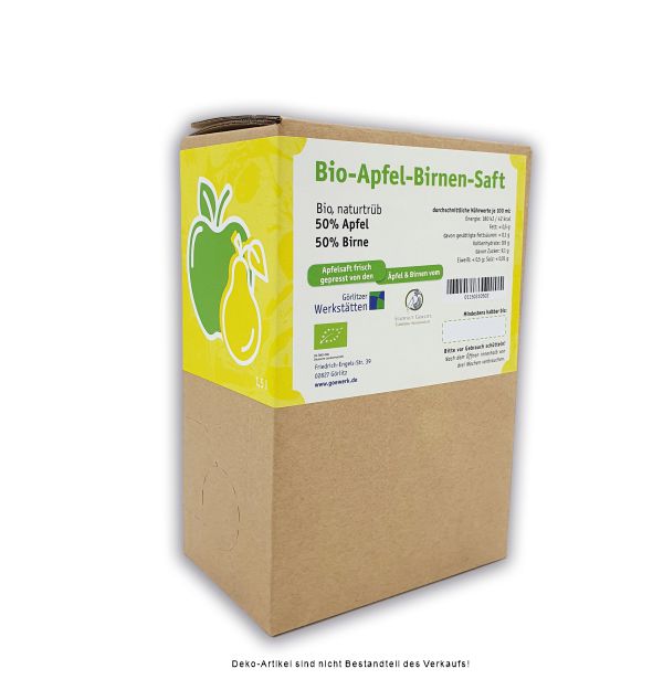 Bio-Apfel-Birnensaft - 1,5 Liter Bag in Box
