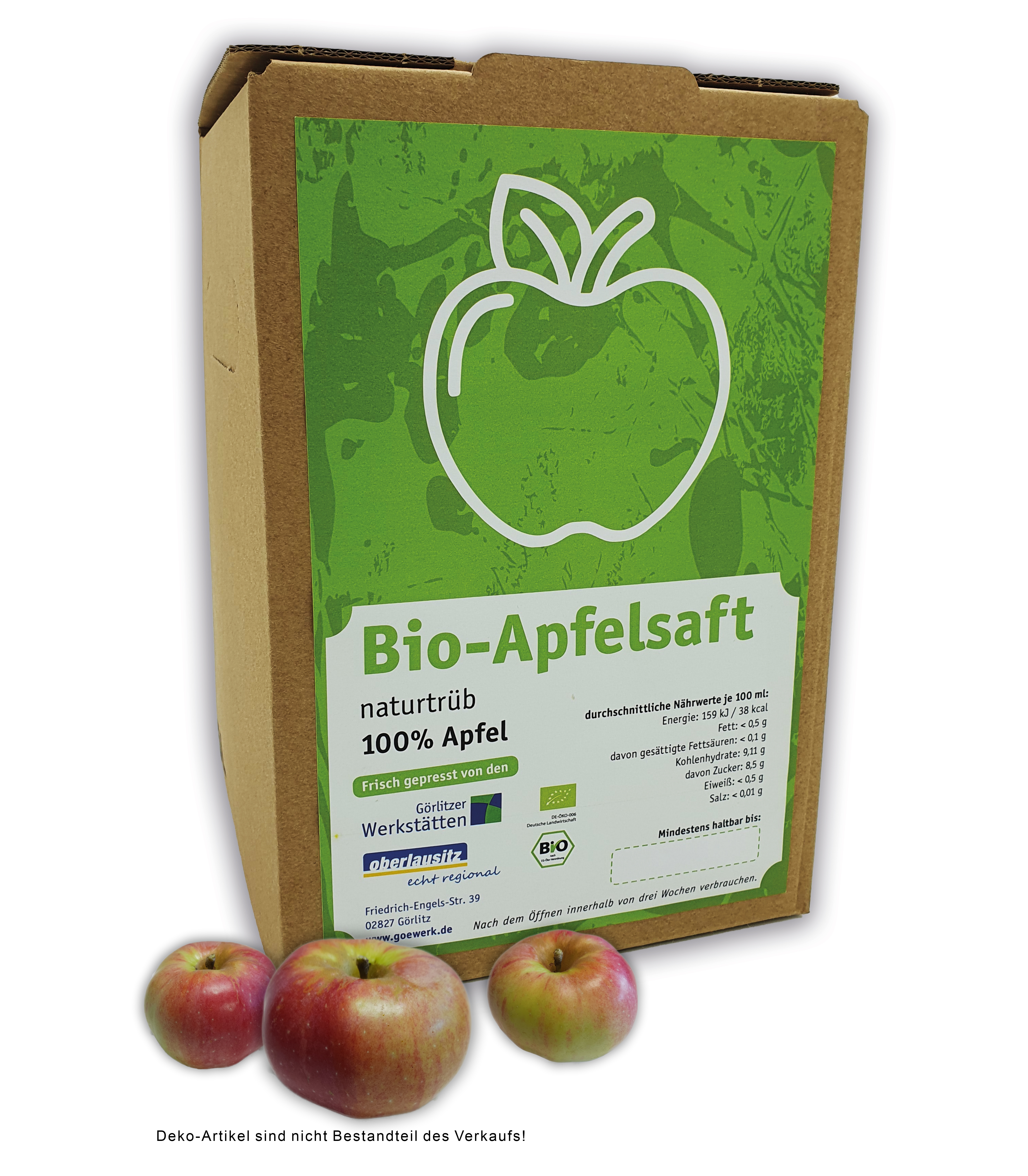 Bio-Apfelsaft - 5,0 Liter Bag in Box