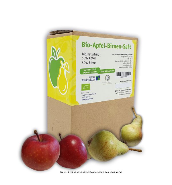 Bio-Apfel-Birnensaft - 1,5 Liter Bag in Box