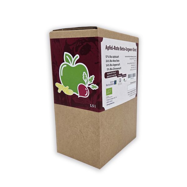 Apfel-Rote Bete–Ingwer-Shot – 1,5 Liter Bag in Box