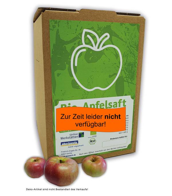 Bio-Apfelsaft - 5,0 Liter Bag in Box