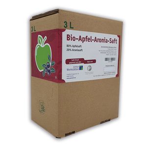 Bio Apfel–Aronia Saft – 3,0 Liter Bag in Box