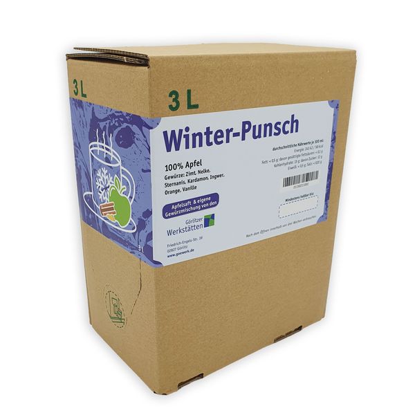 Apfel-Winterpunsch – 3,0 Liter Bag in Box